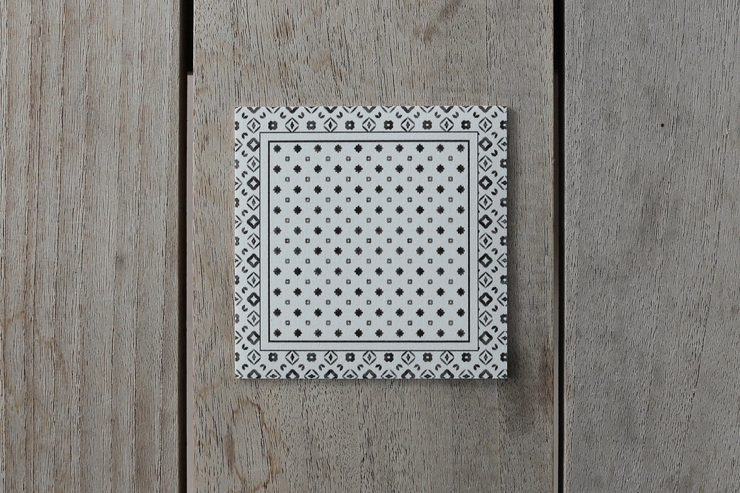 Collection motifs - sous-verres de vinyle (4) / vinyl coasters (4) - motif toiles