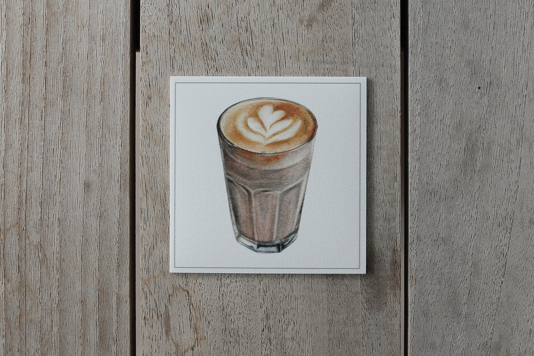 Collection café - sous-verres de vinyle (4) / vinyl coasters (4) - café 2