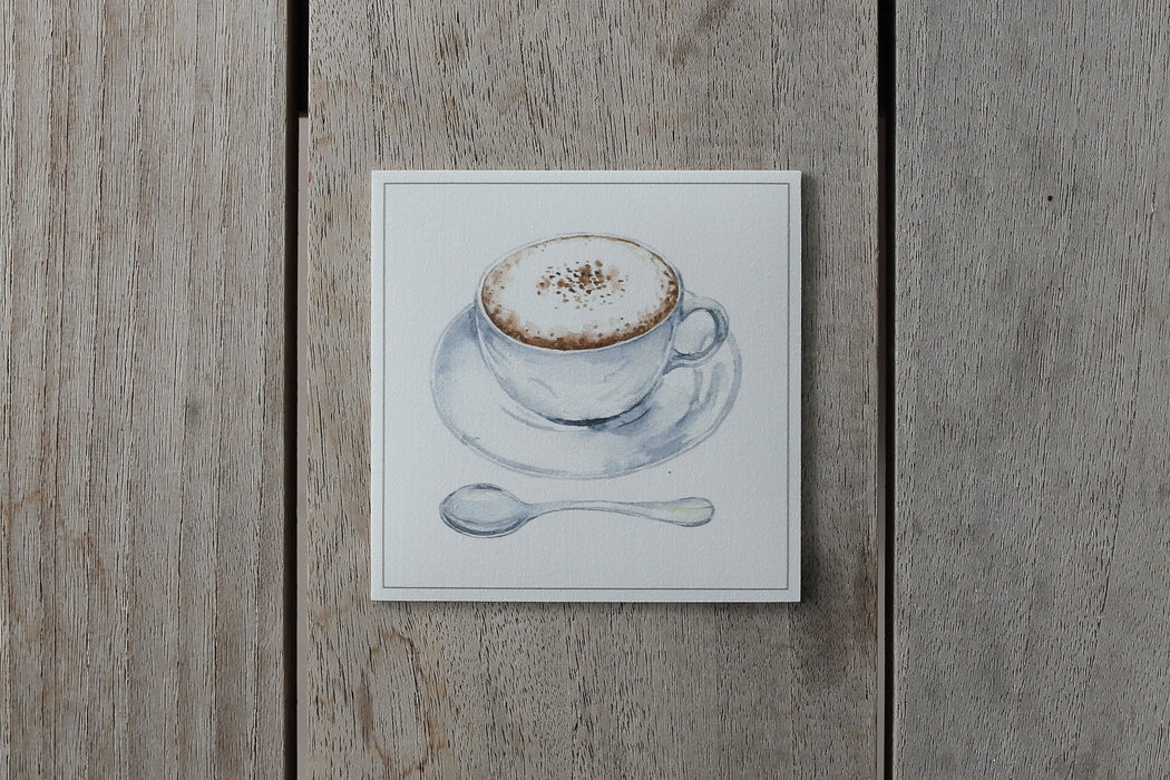 Collection café - sous-verres de vinyle (4) / vinyl coasters (4) - café 1