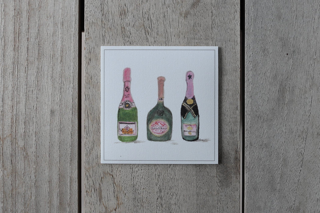 Collection champagne rosé - sous-verres de vinyle (4) / vinyl coasters (4) - champagne rosé 2