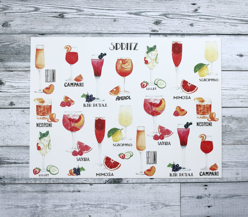 Napperon de vinyle - spritz