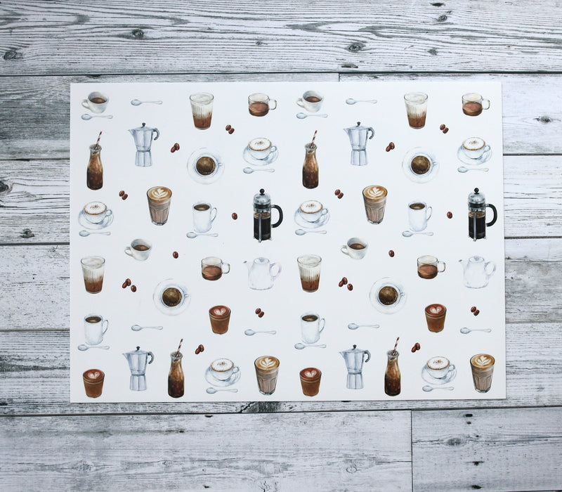 Napperon de vinyle - café - coffee