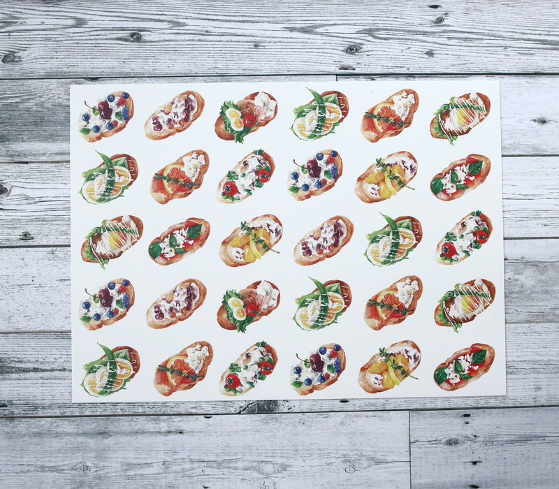 Napperon de vinyle - tartines / toasts