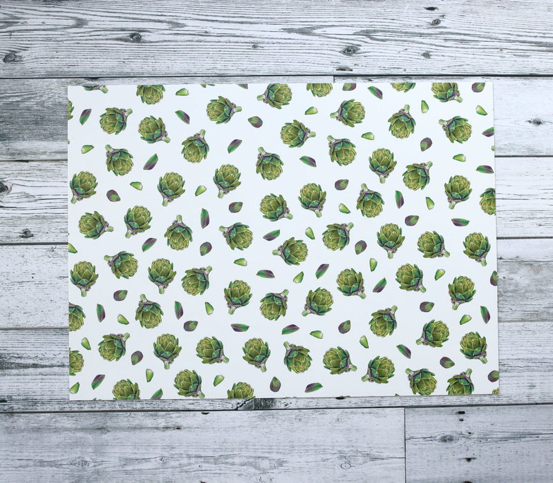 Napperon de vinyle - artichaut / artichoke