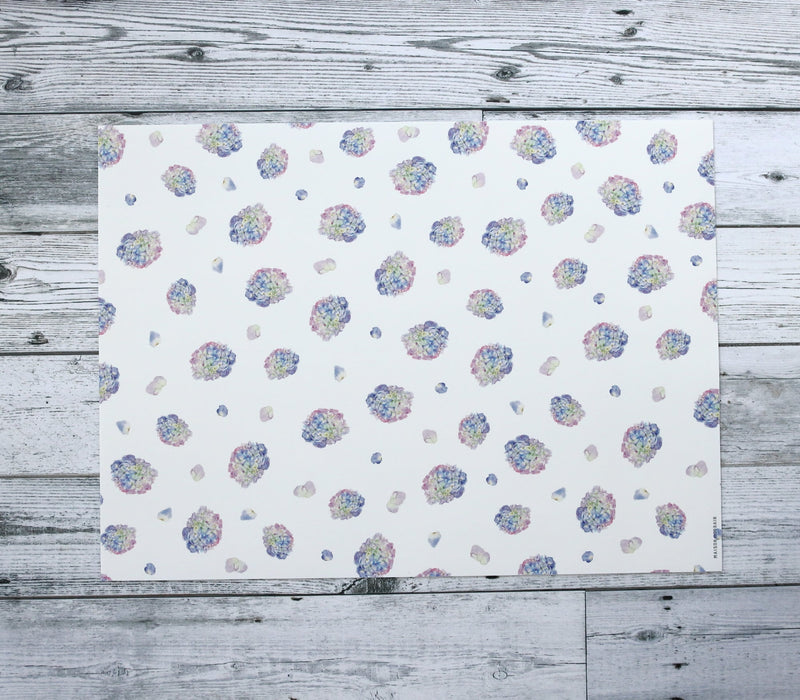 Napperon de vinyle - hortensia / hydrangea