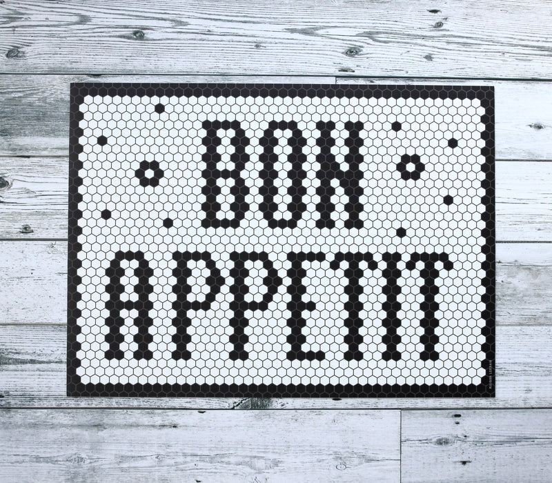 Napperon de vinyle - bon appetit