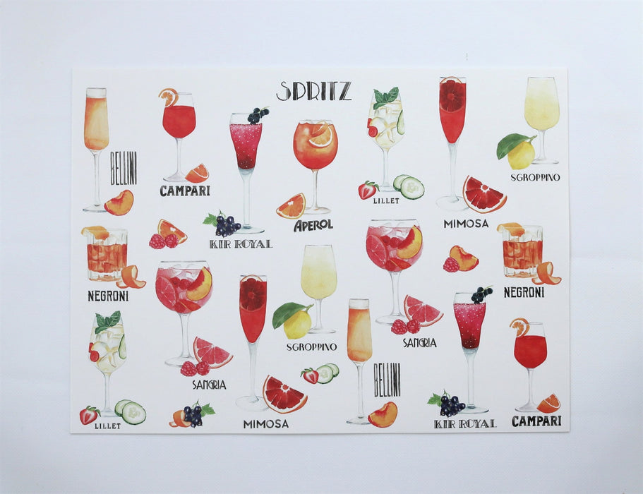 Napperon de vinyle - spritz