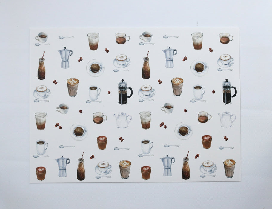 Napperon de vinyle - café - coffee