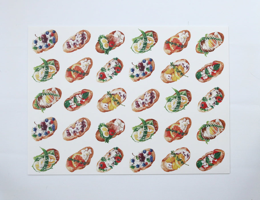 Napperon de vinyle - tartines / toasts