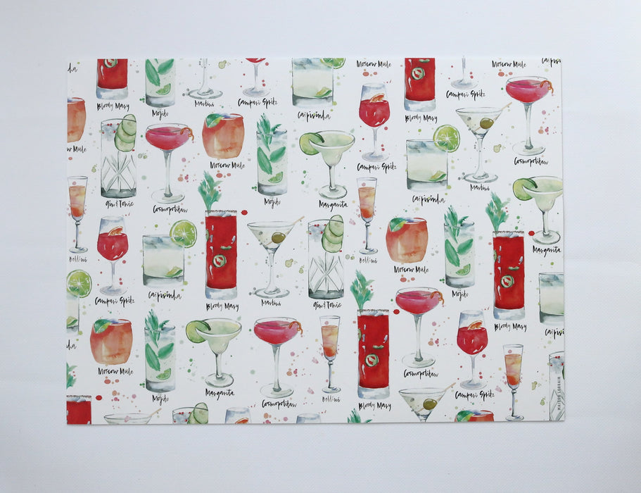 Napperon de vinyle - cocktail