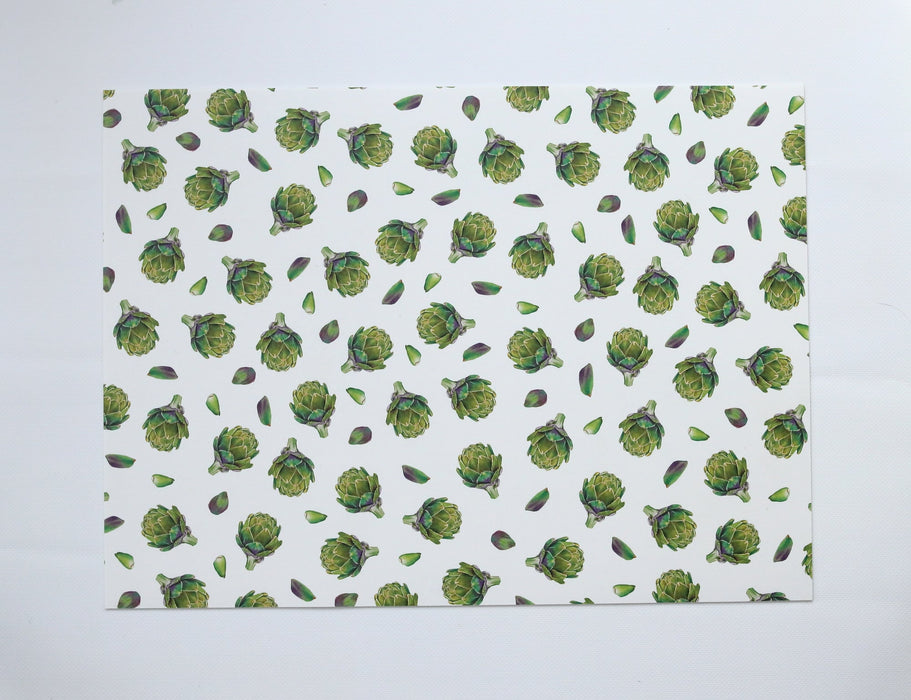 Napperon de vinyle - artichaut / artichoke