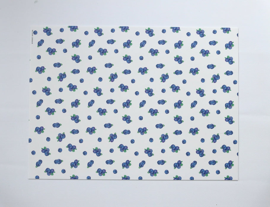 Napperon de vinyle - bleuet / blueberry