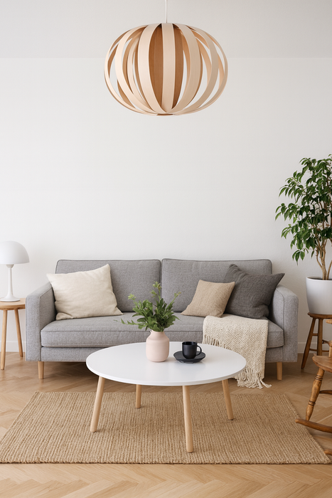 Lampe ruth / large / érable er merisier rouge