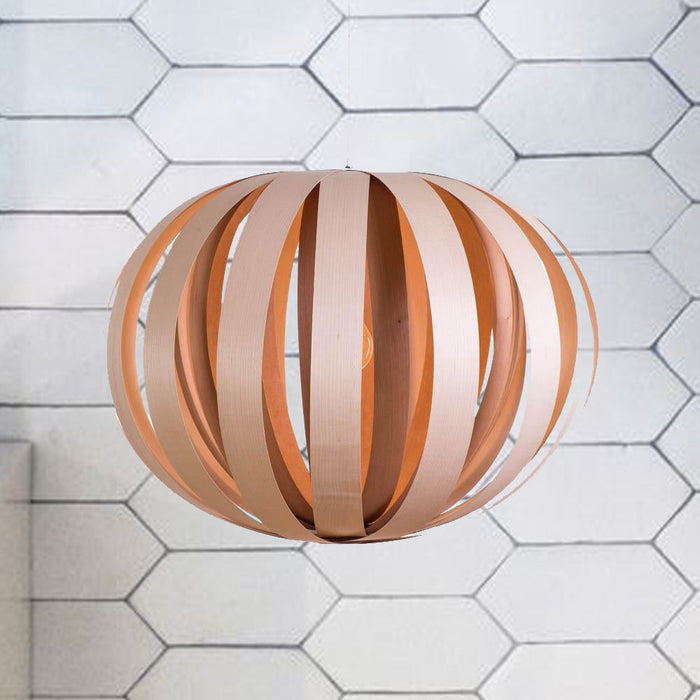 Lampe ruth / large / érable er merisier rouge