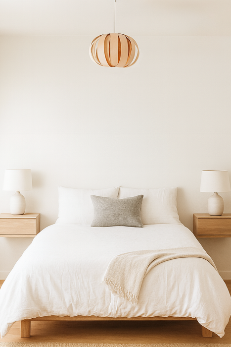 Lampe ruth / petite / érable et merisier rouge