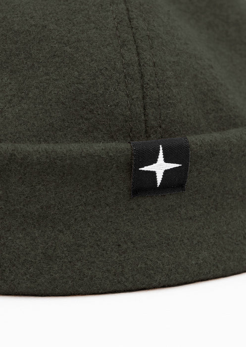 Miki marin - laine feutrée - vert forêt