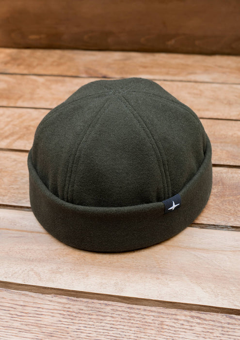 Miki marin - laine feutrée - vert forêt