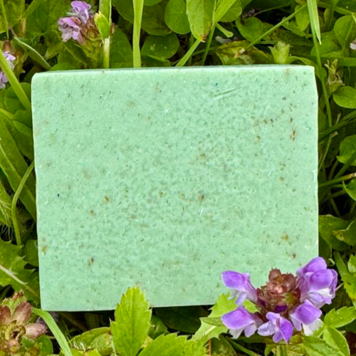 Savon visage et corps écologique au chanvre et spiruline, fabrication Québec