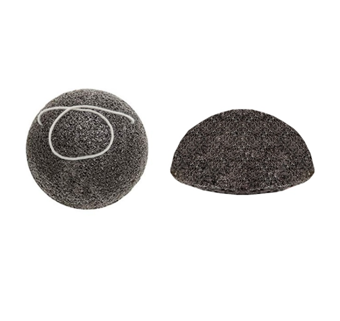 éponge konjac charbon