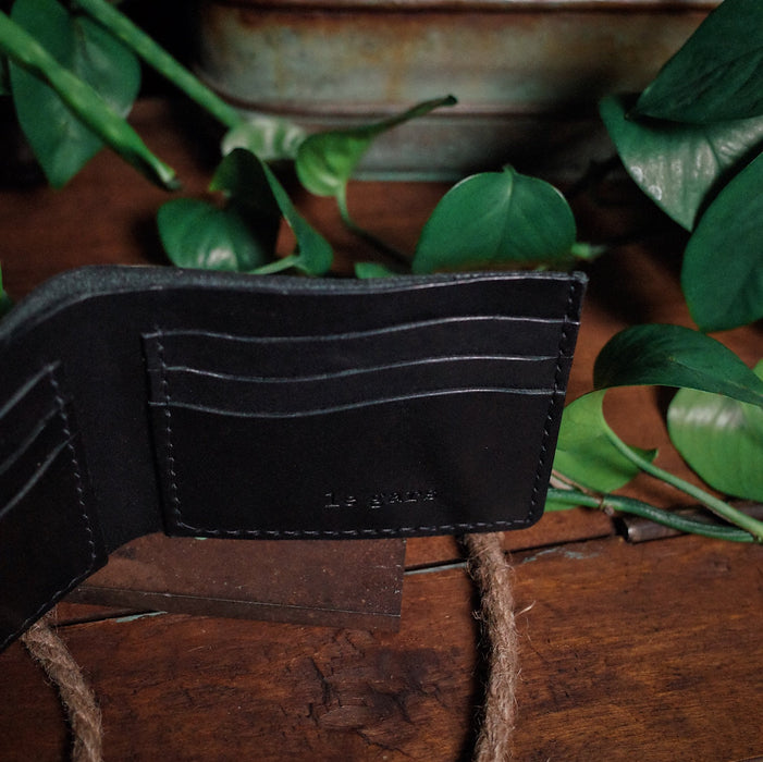 High-quality black leather wallet for everyday use
