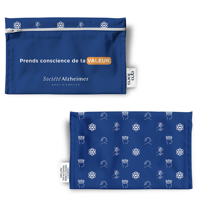 Sac à collation écologique réutilisable fait au québec à personnaliser