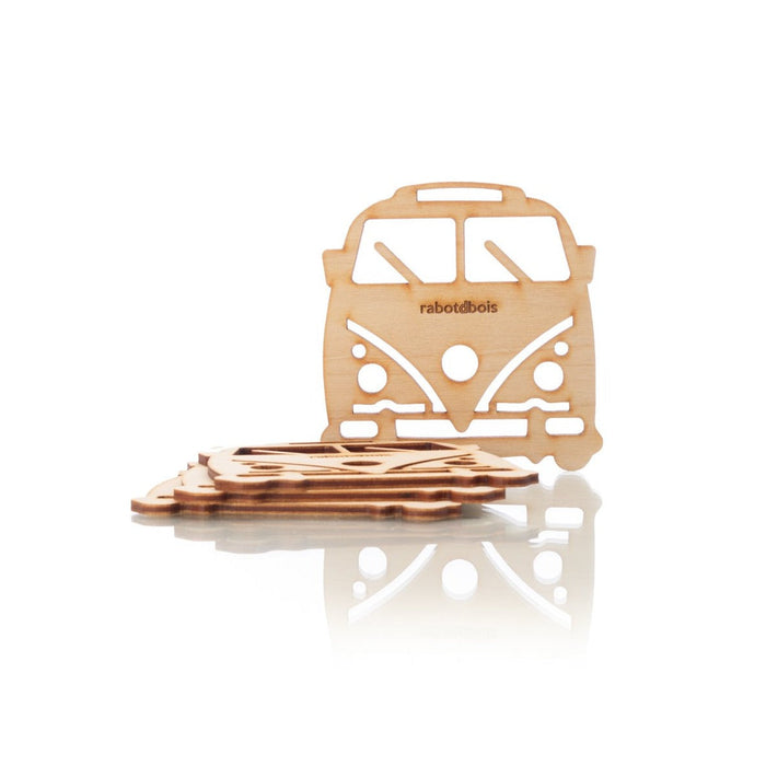 Sous-verre en bois avec motif WestFalia