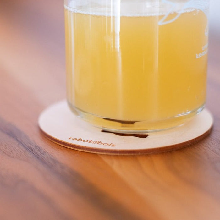 sous-verre en bois fait au Québec