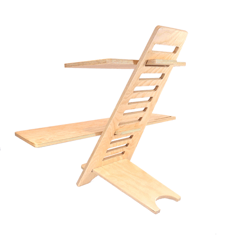 station de travail assis-debout, le standing desk fabriqué au Québec. Parfait pour l'ergonomie au bureau en télétravail, une solution économique