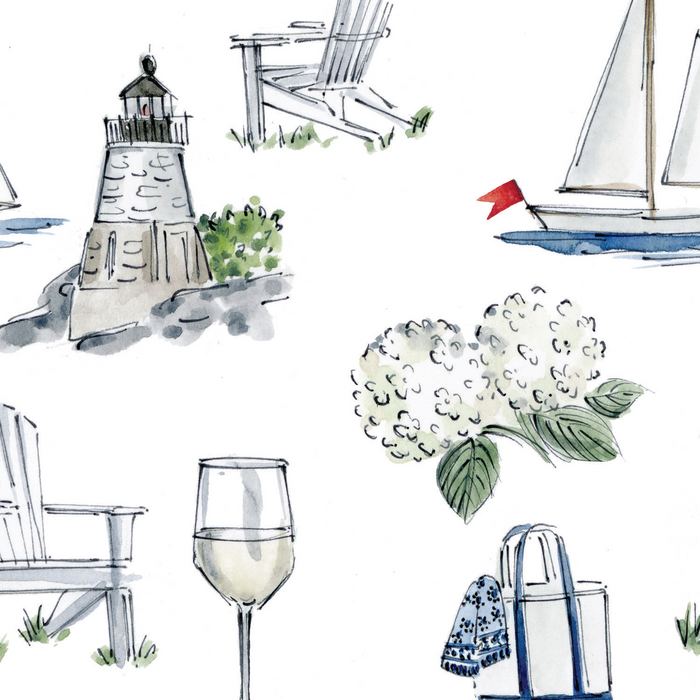 "après-midi d'été" - napperons de papier / paper placemats