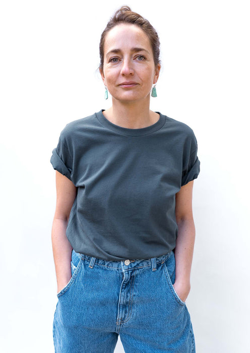 2 t-shirts naturel - bleu pacifique