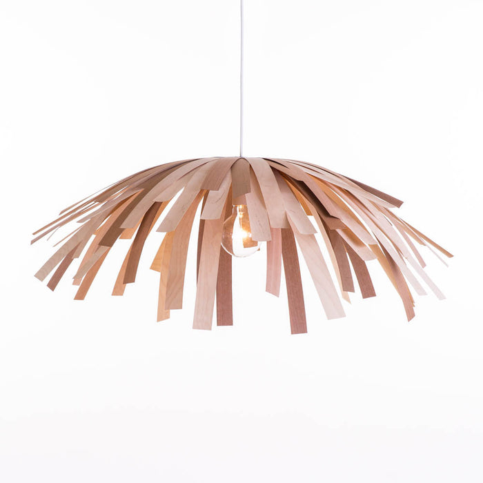 Lampe tina cheveux courts / merisier blanc et rouge