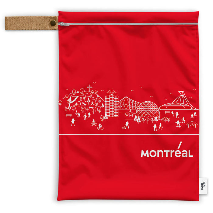 Grand sac de transport écologique et réutilisable fait au québec à personnaliser