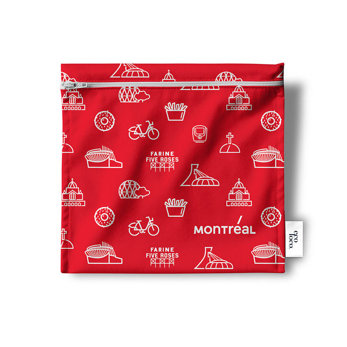 Sac à sandwich écologique réutilisable fait au québec à personnaliser