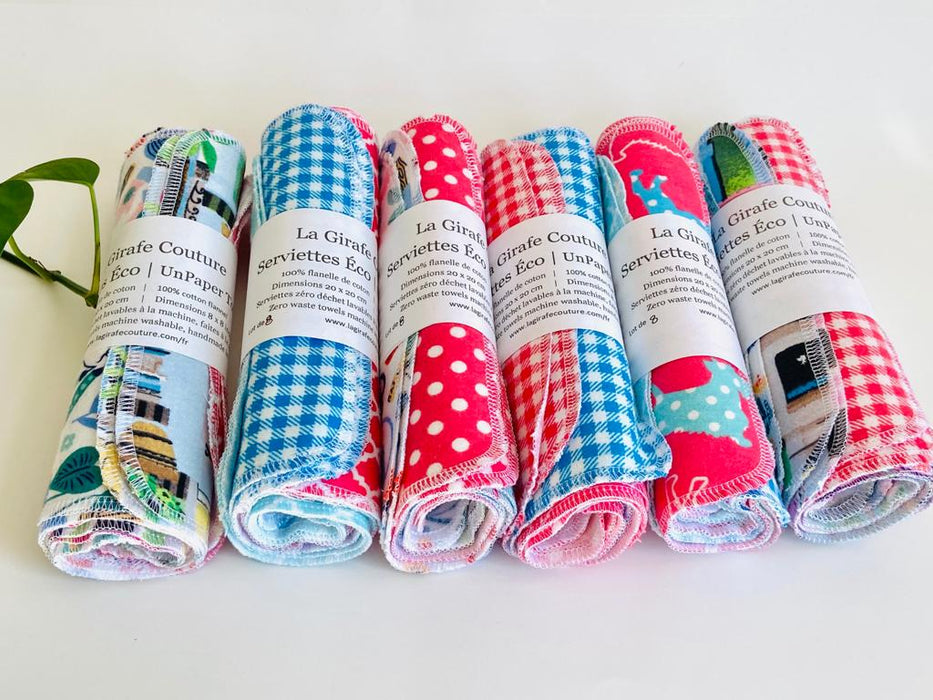 Serviette réutilisable, essuie-tout sans papier, chiffon de cuisine, zéro déchet, lingettes écologiques, tissu super absorbant