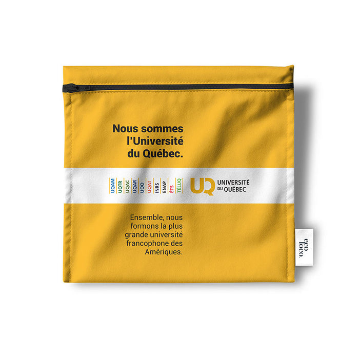 Sac à sandwich écologique réutilisable fait au québec à personnaliser