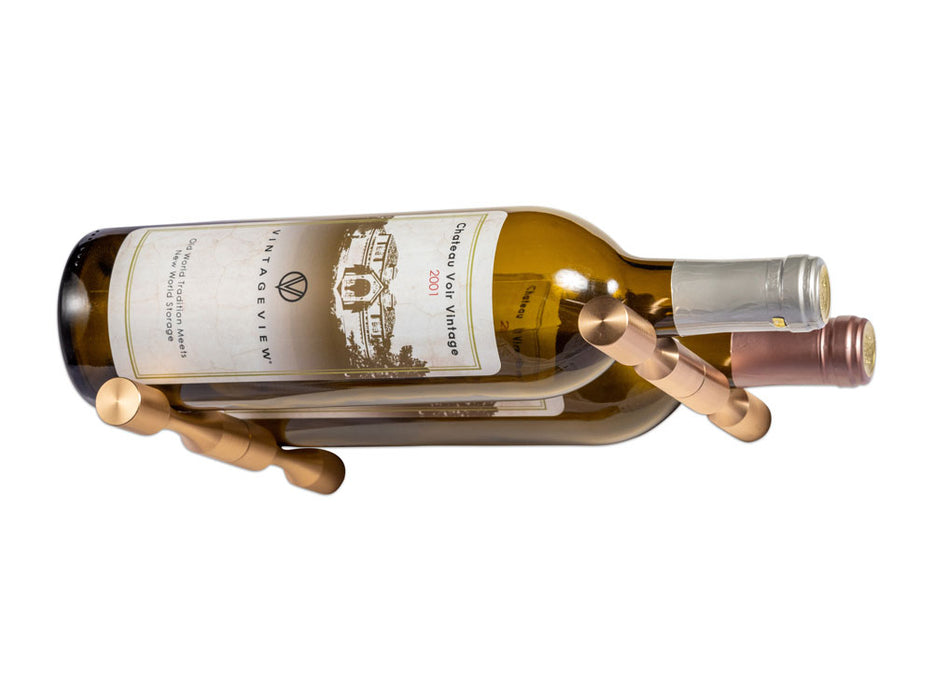 Vino pins mural tiges en métal pour 2 bouteilles