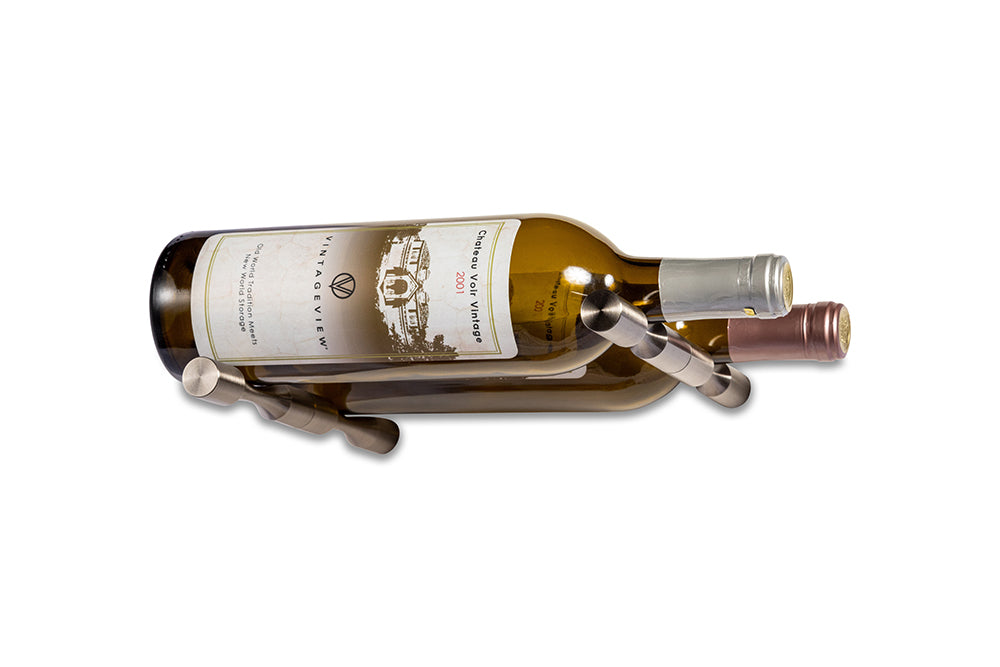 Vino pins mural tiges en métal pour 2 bouteilles