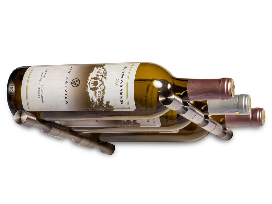 Vino pins mural tiges en métal pour 3 bouteilles