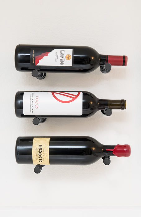 Kit vino pins designer: support présentoir mural pour 3 bouteilles de vin