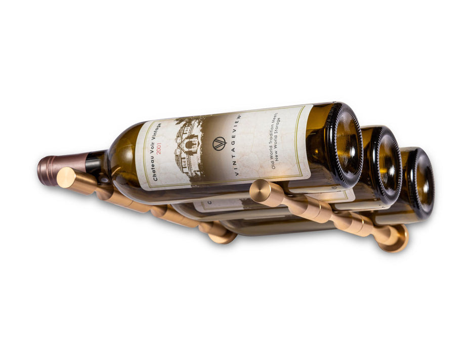 Vino pins mural tiges en métal pour 3 bouteilles