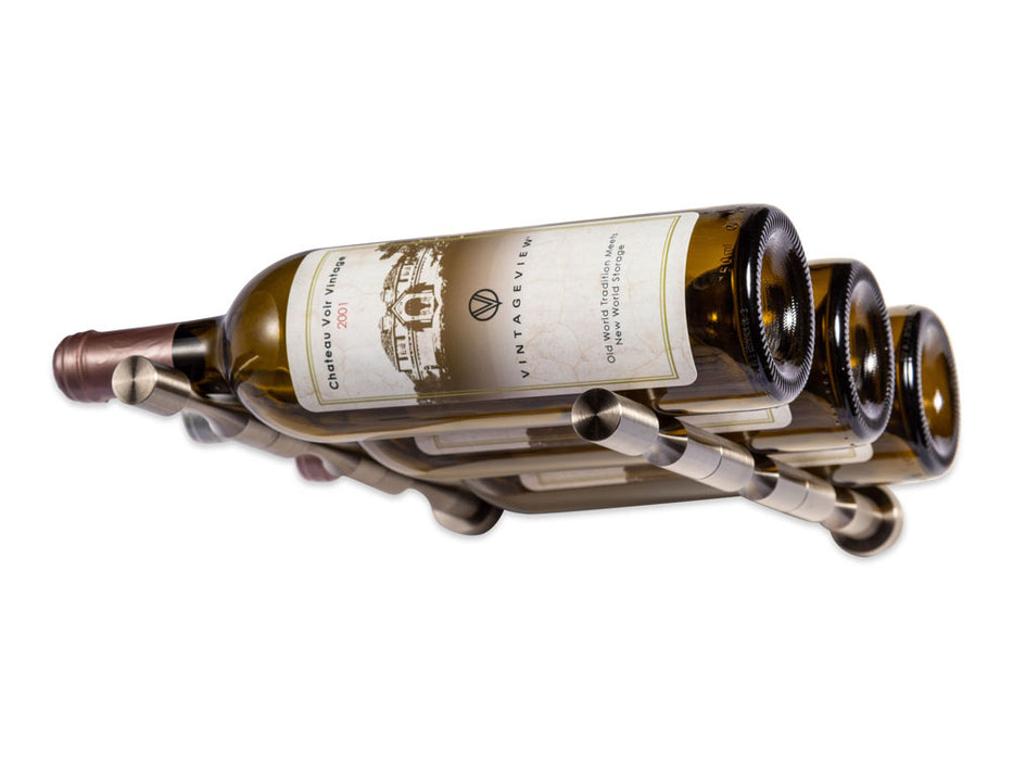 Vino pins mural tiges en métal pour 3 bouteilles