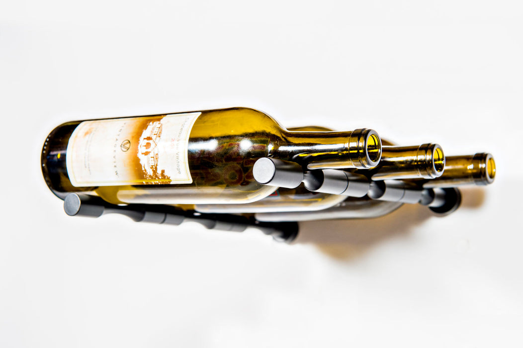 Vino pins mural tiges en métal pour 3 bouteilles