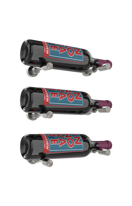 Kit vino pins designer: support présentoir mural pour 3 bouteilles de vin