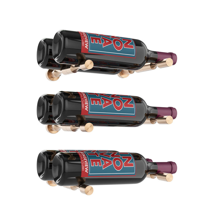 Kit vino pins designer: support présentoir mural pour 3 bouteilles de vin