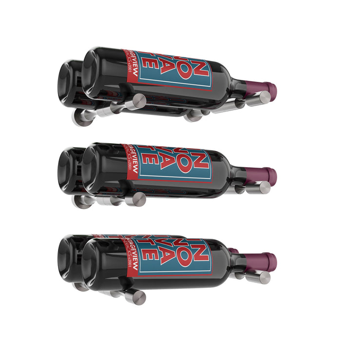 Kit vino pins designer: support présentoir mural pour 3 bouteilles de vin