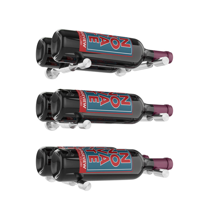 Kit vino pins designer: support présentoir mural pour 3 bouteilles de vin