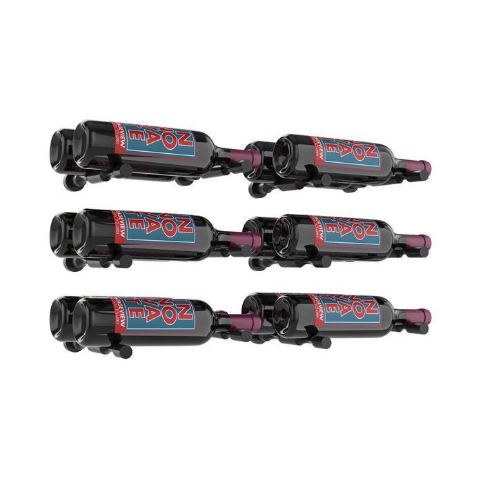 Kit vino pins designer: support présentoir mural pour 6 bouteilles de vin