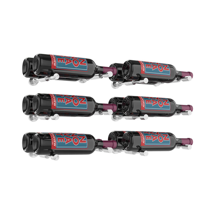 Kit vino pins designer: support présentoir mural pour 6 bouteilles de vin