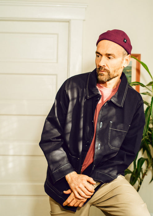 Nouveau miki marin - laine feutrée - bourgogne