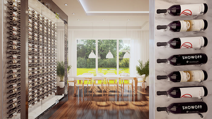 Vino pins mural tiges en métal pour 1 bouteille